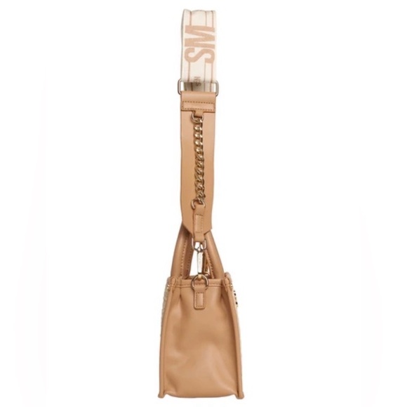 Steve Madden Small Straw Camel Satchel NWT - Picture 6 of 7